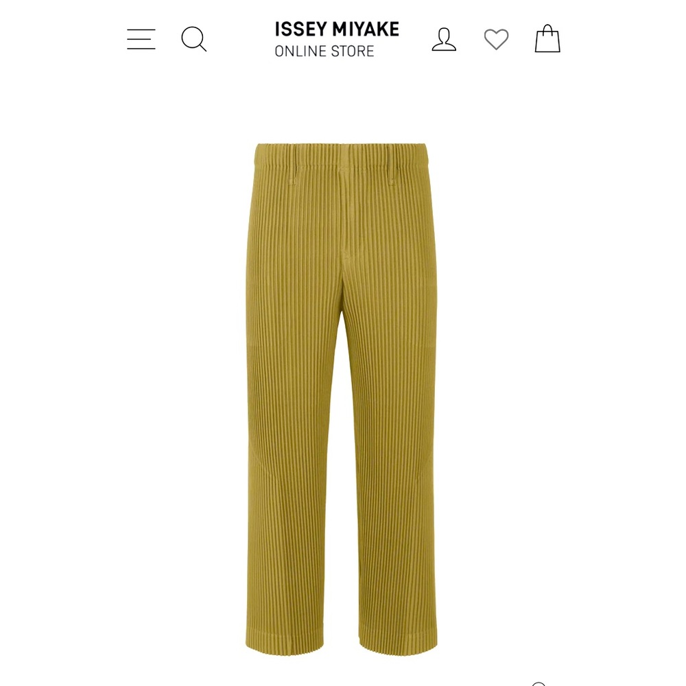 Issey Miyake classic pleated pants.